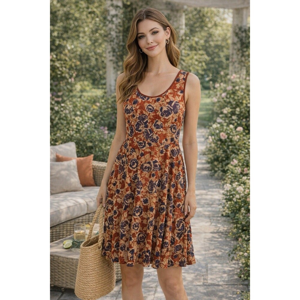 NWT American Rag Cie Women’s Floral Lace Berkeley Indigo Fit & Flare Dress Sz 3X